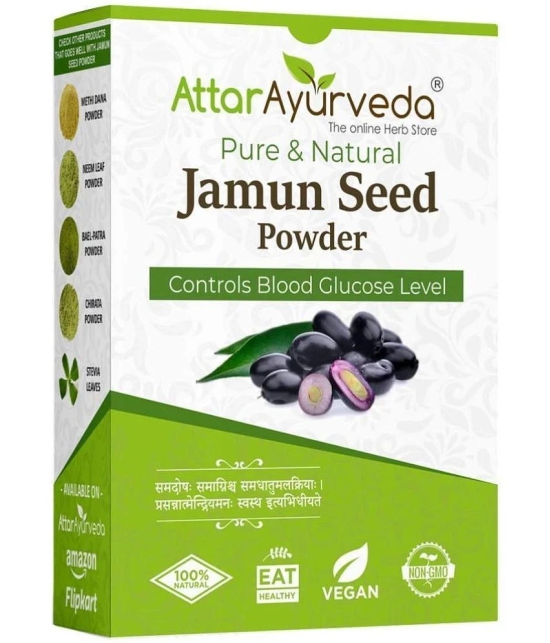 Attar Ayurveda Jamun Seed Powder for Diabetes - 250 gram