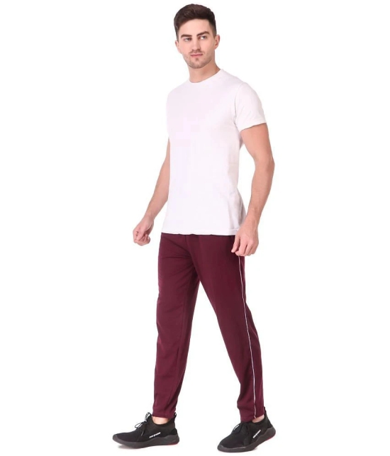 Uzarus - Maroon Cotton Mens Trackpants ( Pack of 1 ) - None