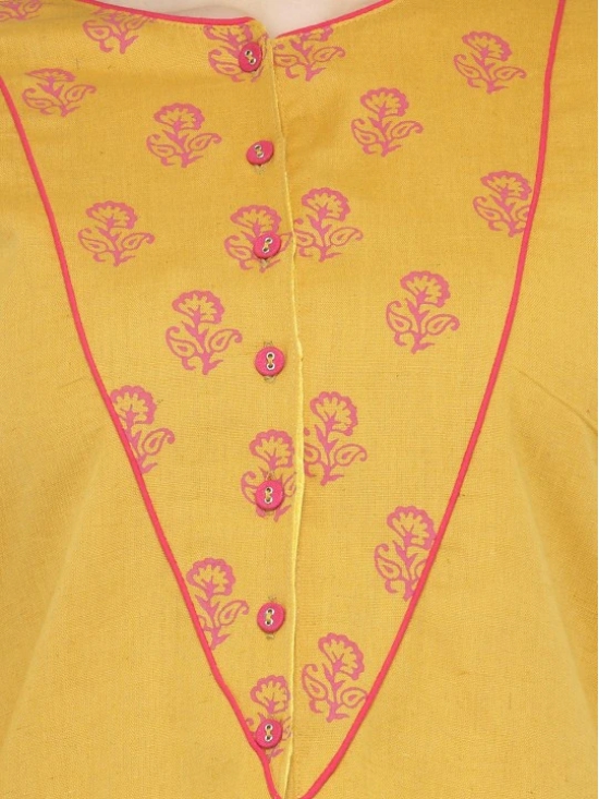 Women Mustard Printed Tailored Jacket