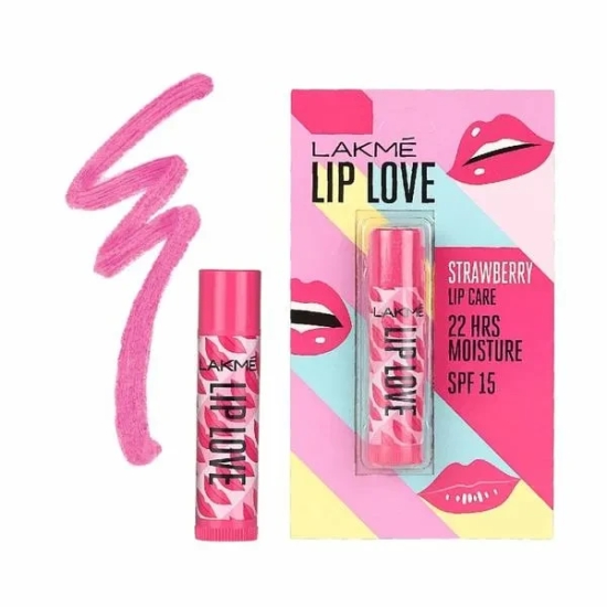 Lakme Lip Love Chapstick, 4.5g-Strawberry