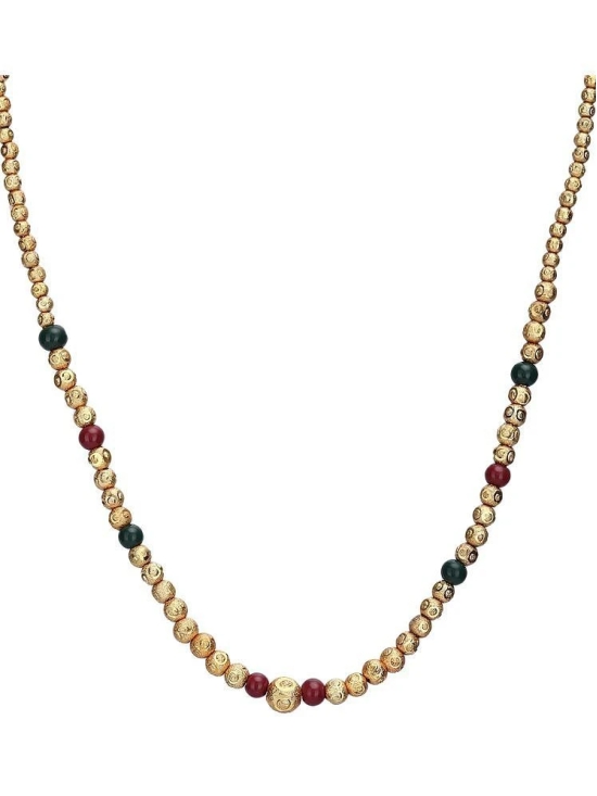 Bhagya Lakshmi Multicolor Alloy Necklace Set ( Pack of 1 ) - Multicolor