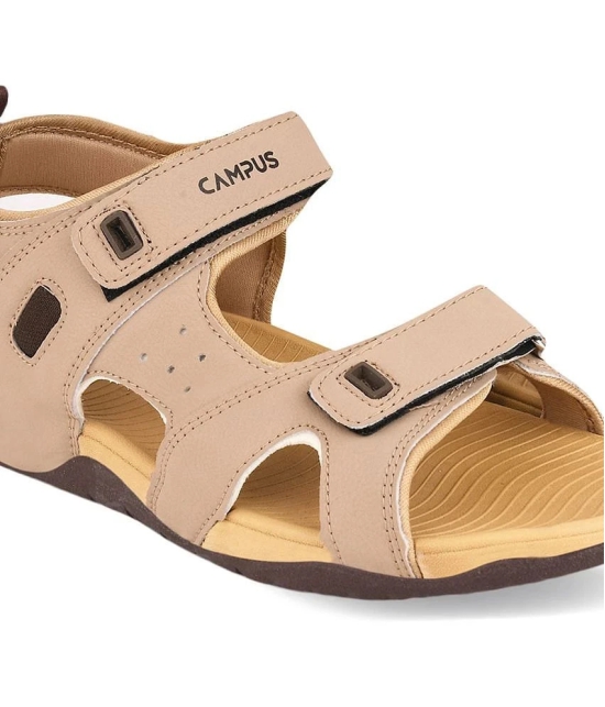 Campus - Beige Mens Floater Sandals - None