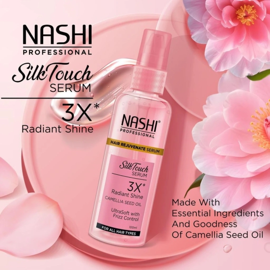 NASHI Professional Hair Rejuvenate Serum 100ml, Camellia Seed Oil Hair Serum to Boost Overall Shine & Smoothness of Hair