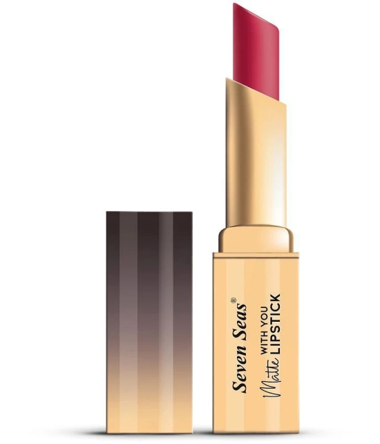 Seven Seas Long Lasting | Matte Finish | Longwear | Matte With You Lipstick (Amaranth 3.5g)