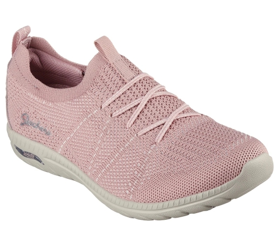 Skechers Rose Gold Women Arch Fit Flex - Sunrise Story Slip On Sneakers