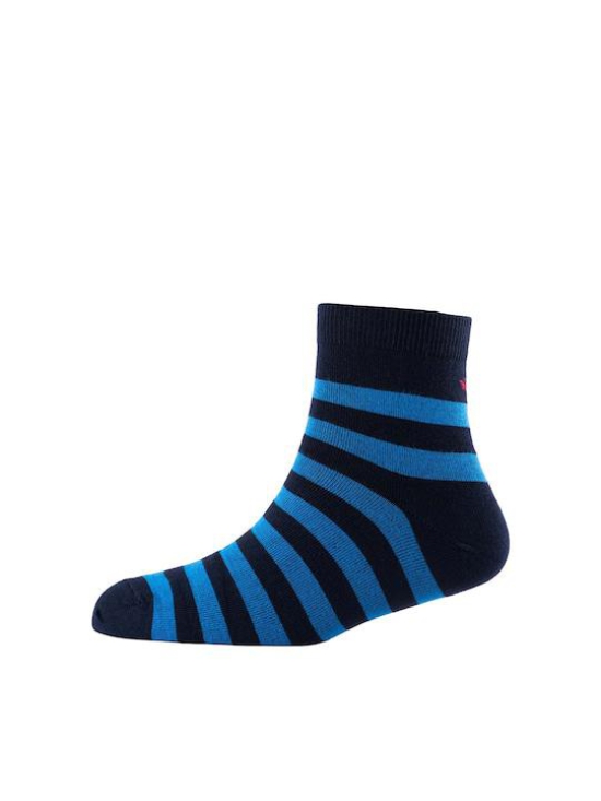 Men Pack Of 2 Striped Cotton Ankle Length Socks