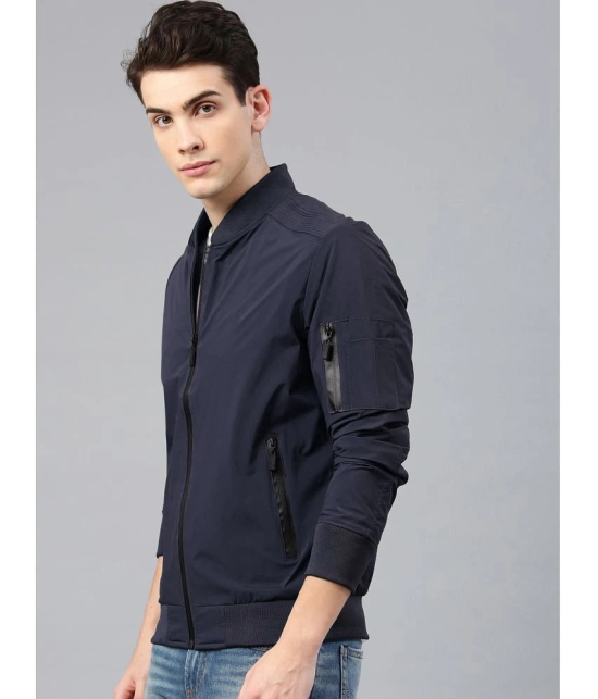 ADORATE Polyester Mens Casual Jacket - Navy ( Pack of 1 ) - None