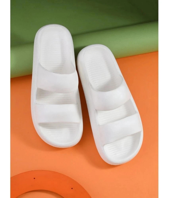 OFF LIMITS White Mens Slide Flip Flop - None