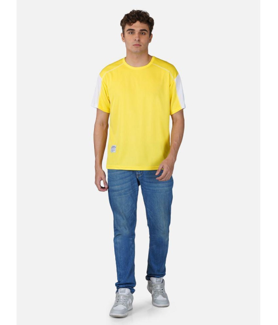 london arc - Yellow Polyester Regular Fit Men's T-Shirt ( Pack of 1 ) - None