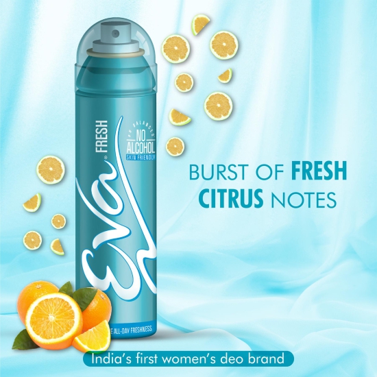 Eva Deodorant, Fresh, 125ml