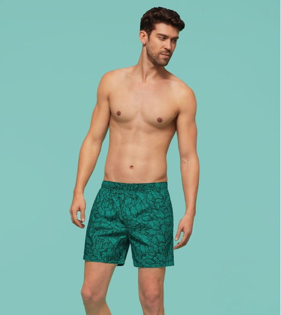 Remix Cotton Boxers Nutty Green XL