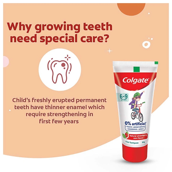 Colgate Kids Toothpaste (6-9 yrs)Strawberry, 80 gm