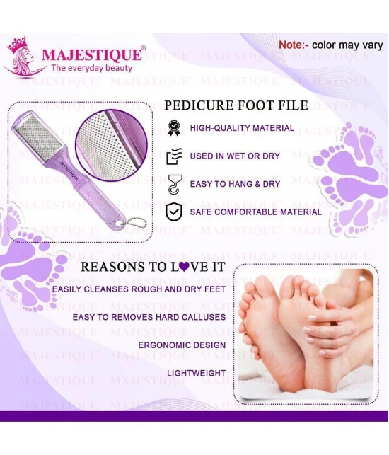 Majestique Foot File for Callus & Heel Removal, Dry & Wet Pedicure Tool - Color May Vary