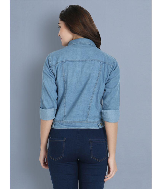 BuyNewTrend - Denim Blue Jackets Pack of 1 - None