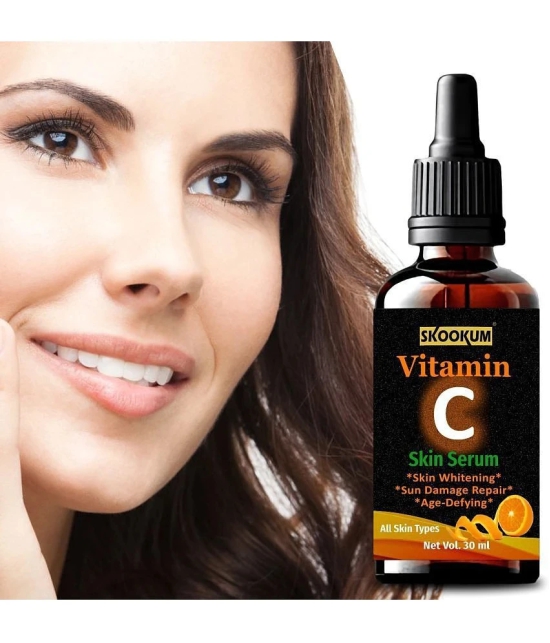 SKOOKUM Vitamin C Face & Skin Whitening Serum, Anti-Ageing & Sun Damage Repair,30ml (Pack of 1)