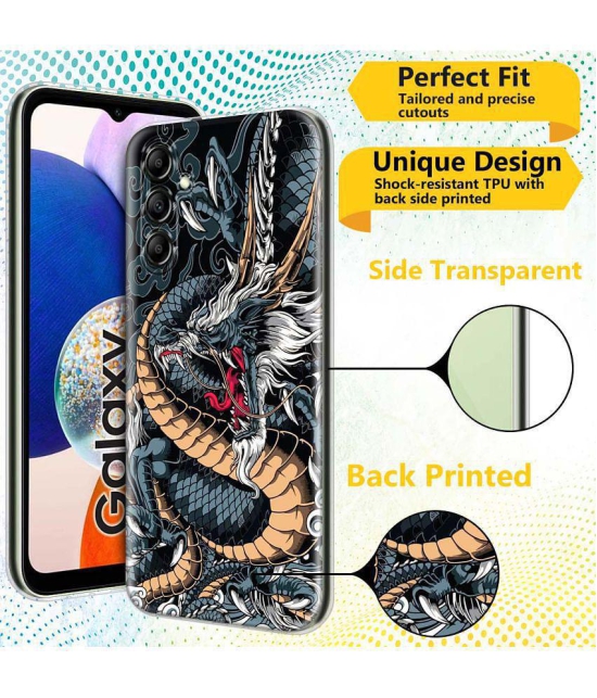 NBOX - Multicolor Printed Back Cover Silicon Compatible For Samsung Galaxy A14 5G ( Pack of 1 )