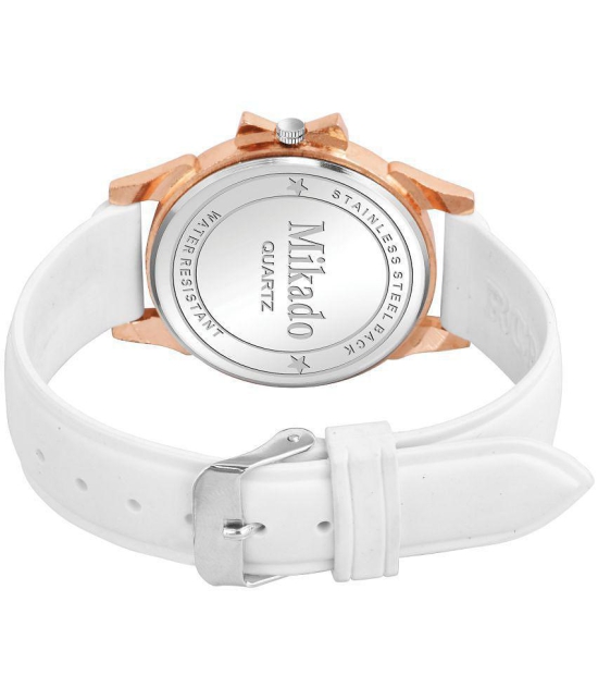 Versatile - White Silicon Analog Womens Watch