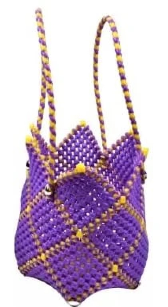 Purple and Yellow Handbag