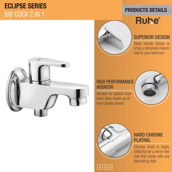 Eclipse Two Way Bib Tap Faucet- by Ruhe®