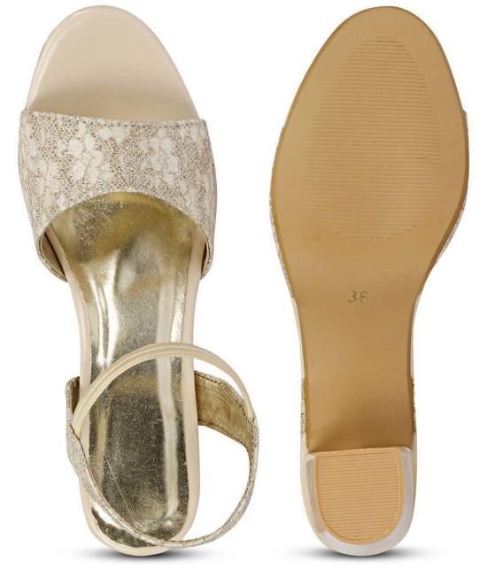 Saheb - Nude Women''s Sandal Heels - None