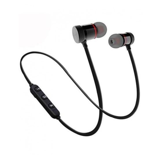 Ekdant Wireless Magnet  Earphone Headphone With Mic, Sweatproof Sports Headset, Best For Running And Gym