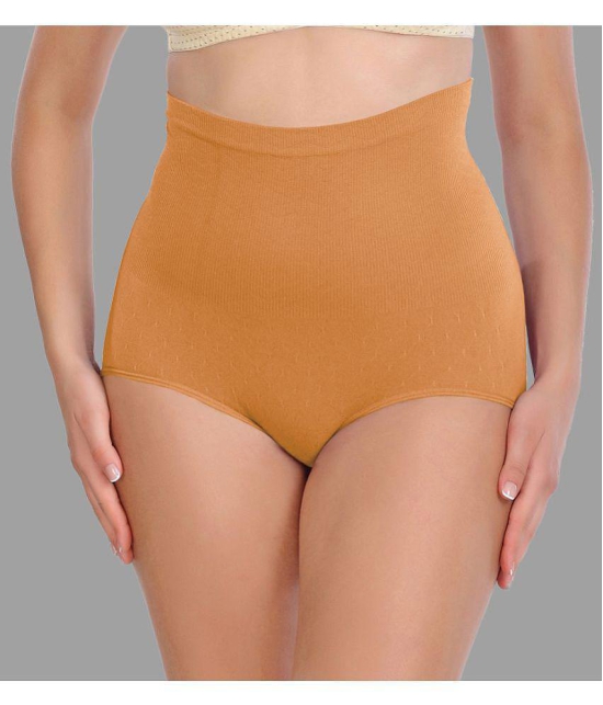 Madam - Beige Spandex Womens Shaper Brief ( Pack of 1 ) - None