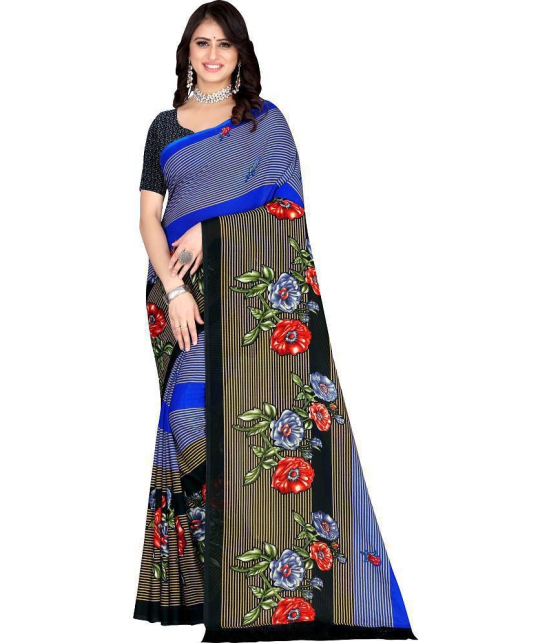 LEELAVATI - Multicolor Georgette Saree With Blouse Piece ( Pack of 1 ) - Multicolor