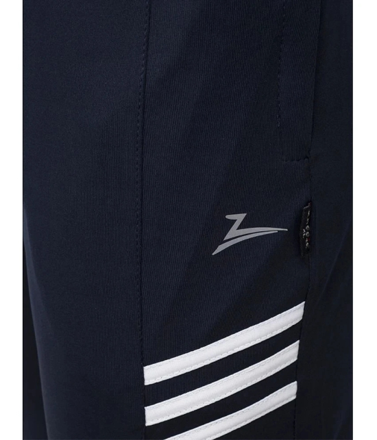 Zeffit - Navy Lycra Mens Trackpants ( Pack of 1 ) - None