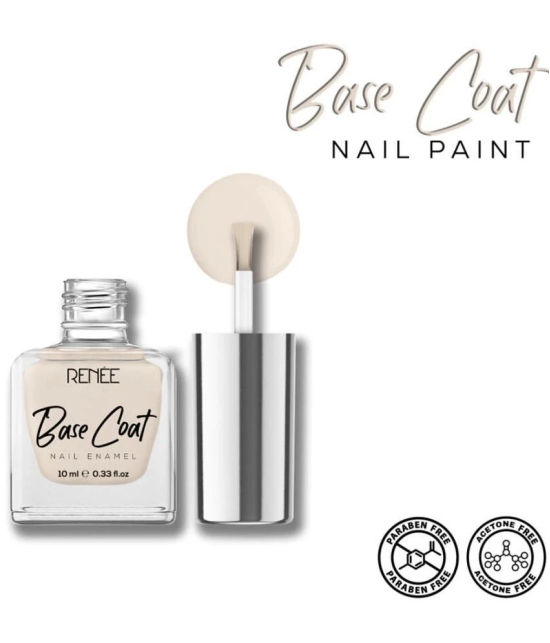 RENEE Base Coat Nail Enamel, Quick Drying, Long Lasting, Chip resisting Formula, 10 Ml