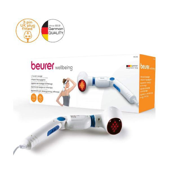 Beurer MG 40 Infra Red Massager with Rotating Head White 1 Nos