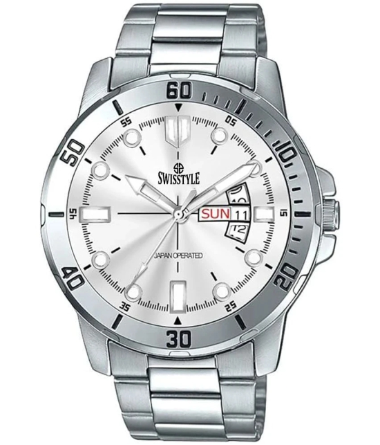 Swisstyle Silver Stainless Steel Analog Mens Watch