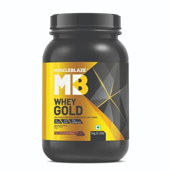 MuscleBlaze Whey Gold 100% Whey Protein Isolate-1 KG / Mocha Cappuccino