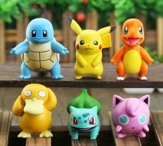 Generation I Pocket Monster Action Figures Set Of 6