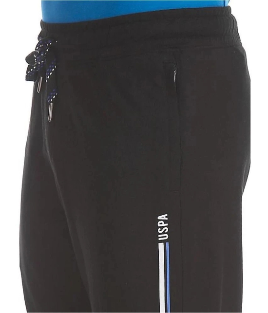 U.S. Polo Assn. Black Cotton Mens Trackpants ( Pack of 1 ) - None