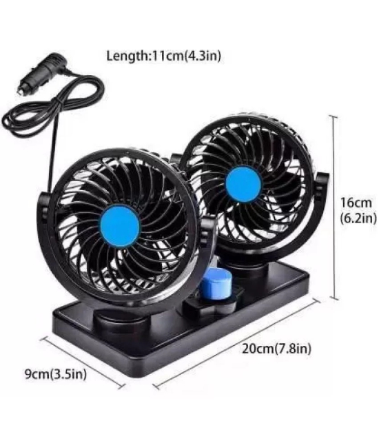 PENYAN Dashboard Fan Black