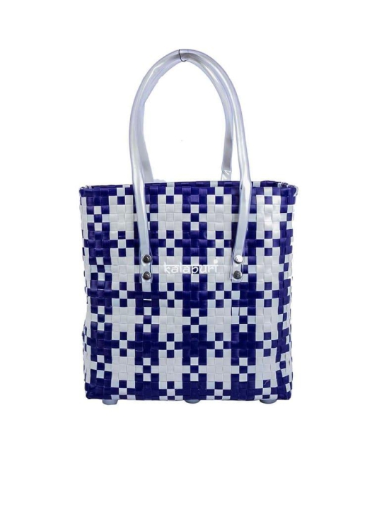 Durable Blue & White Basket