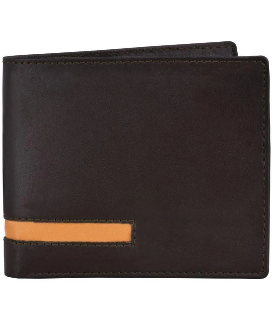 GEEO - Brown Faux Leather Mens Two Fold Wallet ( Pack of 1 ) - Brown