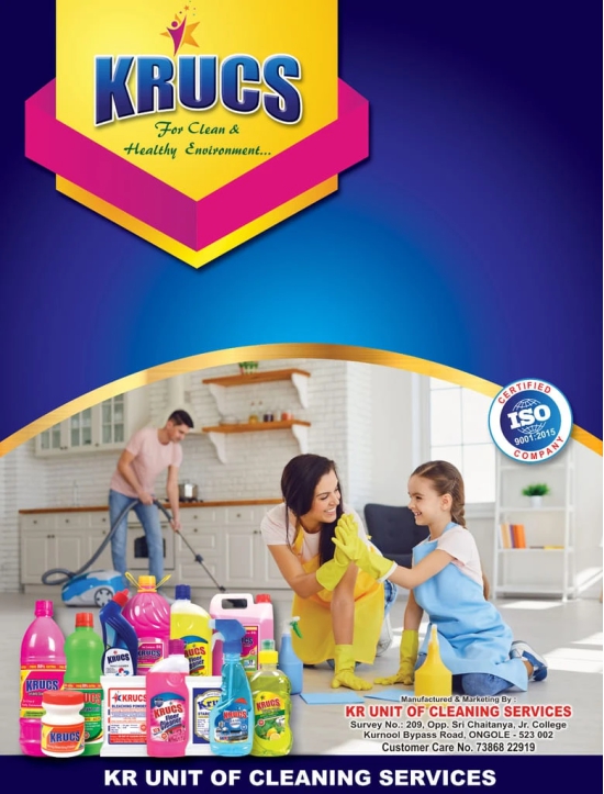 600ml Bottle of KRUCS Disinfectant Floor Cleaner