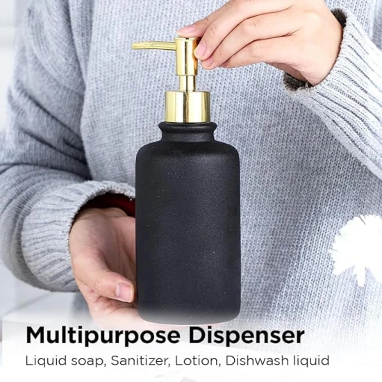 Kuber Industries Liquid Soap Dispenser  Handwash Soap Dispenser  Soap Dispenser for Wash Basin  Shampoo Dispenser Bottle  Bathroom Dispenser Bottle  JY00231GN  400 ml  Green-Kuber Industries Liqu