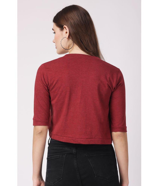 Affair Cotton Womens Shrugs - Maroon ( Single ) - None