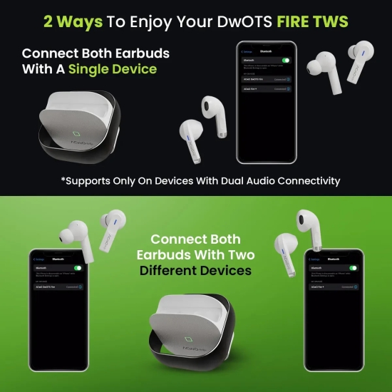 DwOTS Fire (Black) Earbuds Black