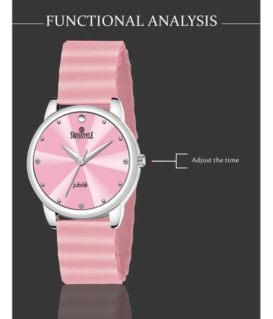 Swisstyle Pink Silicon Analog Womens Watch