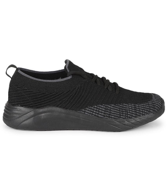 UrbanMark Men Comfortable Light weighted Lace-up Casual Running Sneaker- Black - None
