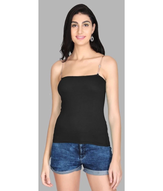 Madam Camisole Cotton Blended Camisoles - Black Single - None