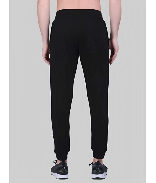 PPTHEFASHIONHUB Black Lycra Mens Joggers ( Pack of 1 ) - None