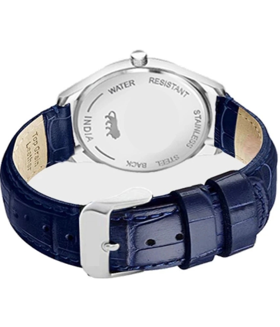 Newman Blue Leather Analog Mens Watch