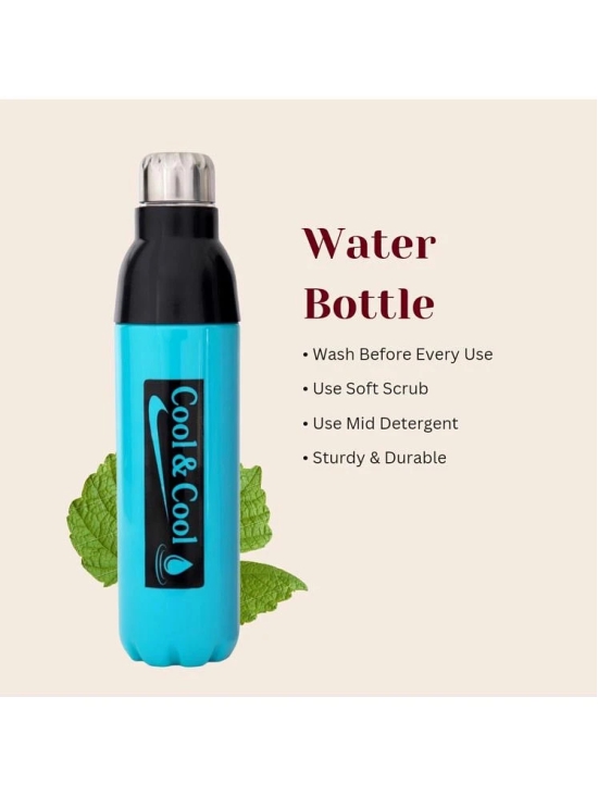 LAZYWINDOW Blue Plastic Water Bottle 1000 mL ( Set of 1 ) - Blue