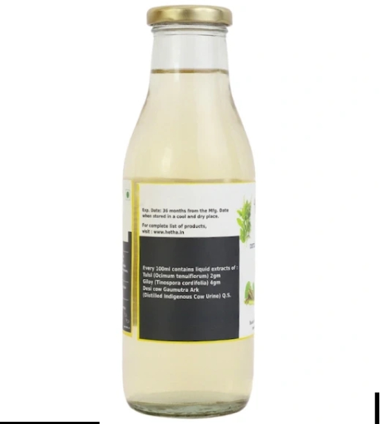 Tulsi Giloy Gaumutra Ark (Size - 1000 ml) by HETHA ORGANICS LLP