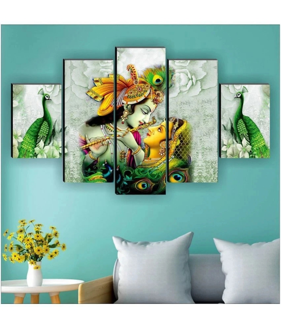 Saf Radha Krishna Ji Religious Wall Hanging Framed Painting