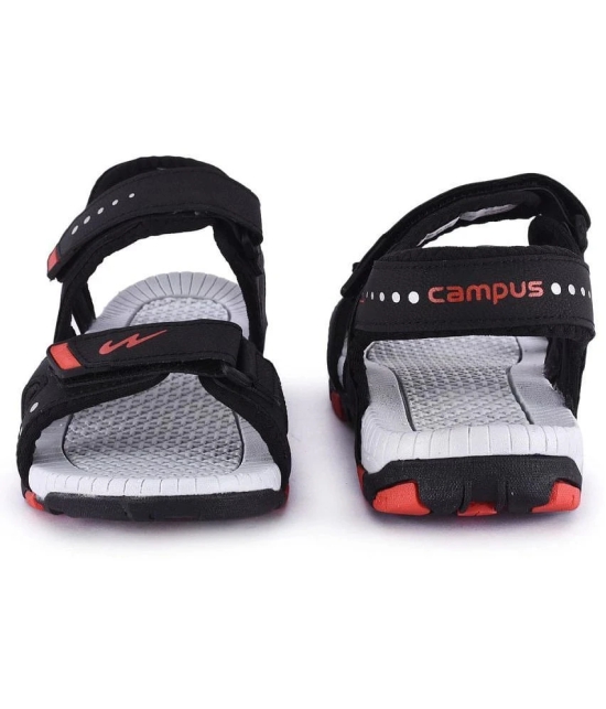 Campus - Black Mens Floater Sandals - None